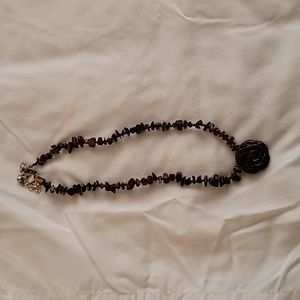 Tiger Eye Rose Neclace